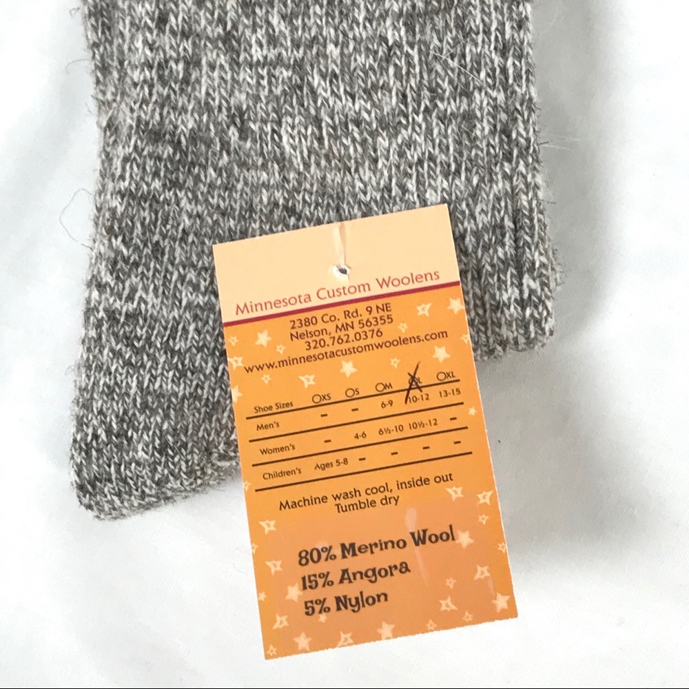 Minnesota Custom Woolens Angora Merino Wool Socks - Picture 4 of 4
